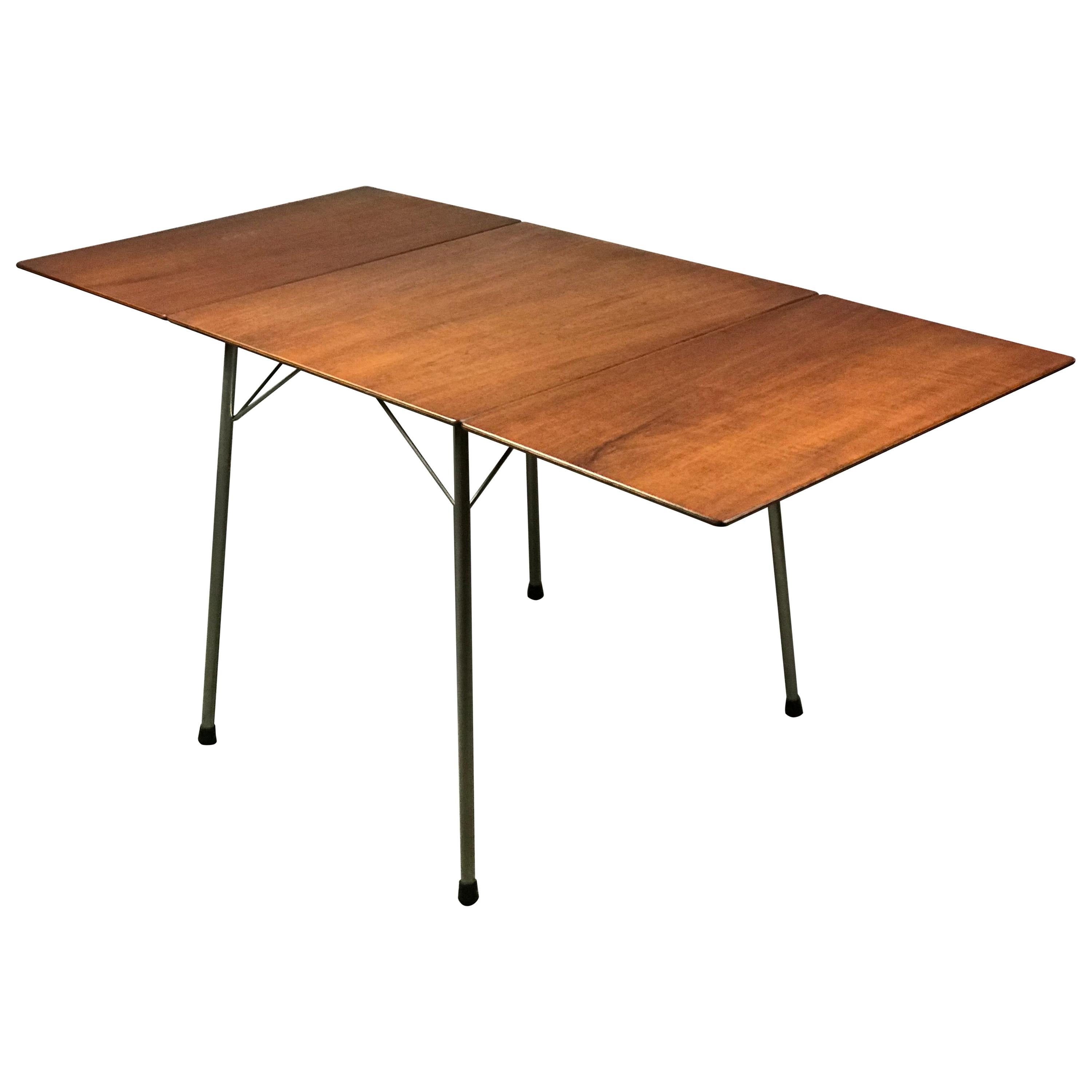Danish Drop-Leaf Dining Table by Arne Jacobsen for Fritz Hansen Model 3601