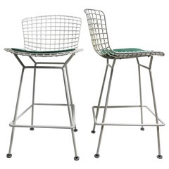 Paire de tabourets de bar et de comptoir par Bertoia pour Knoll