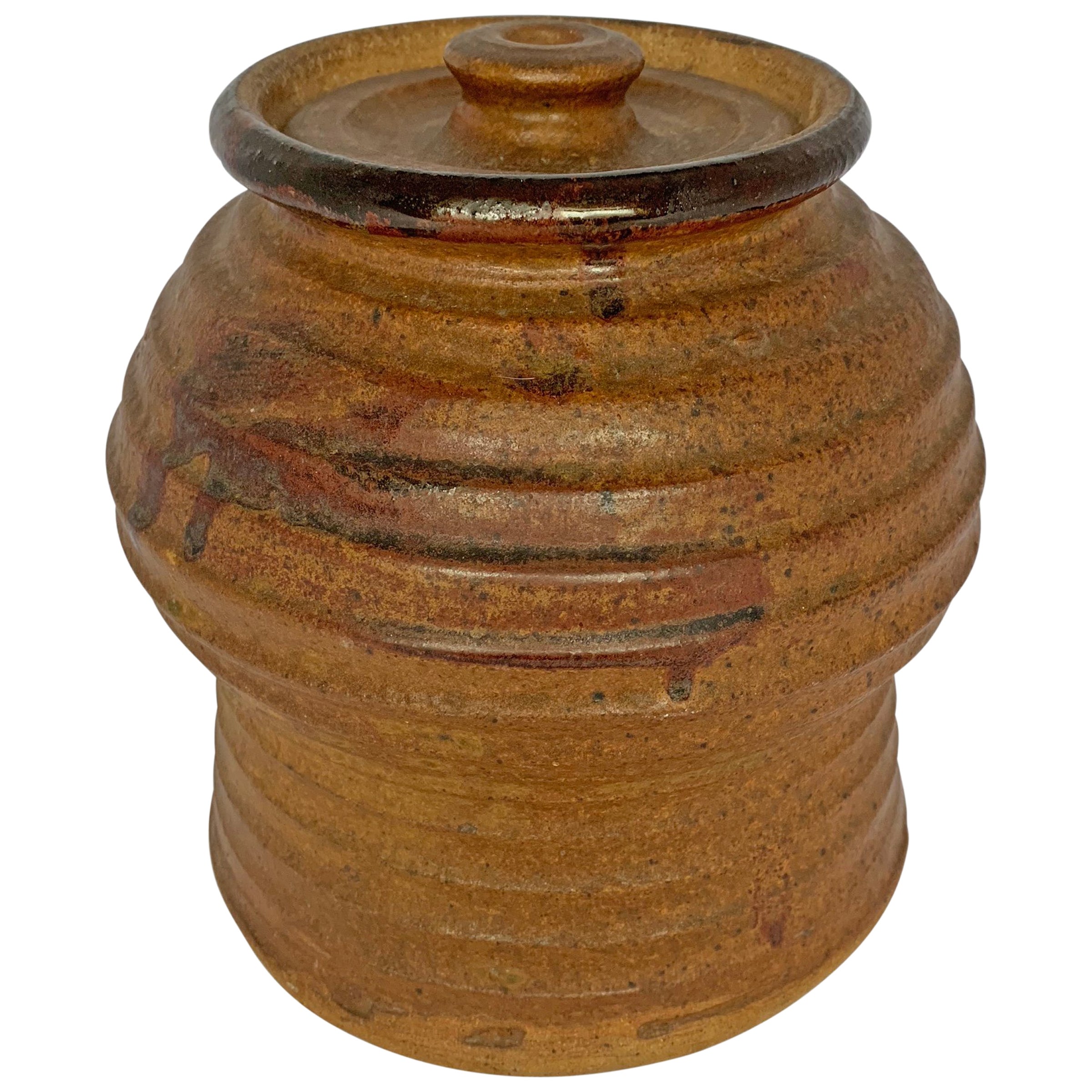Lidded Ceramic Jar by Barbara Moorefield at 1stDibs