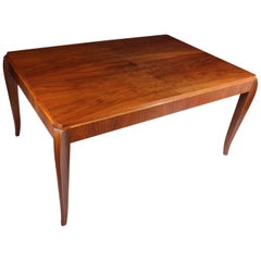 French Walnut Art Deco Dining Table