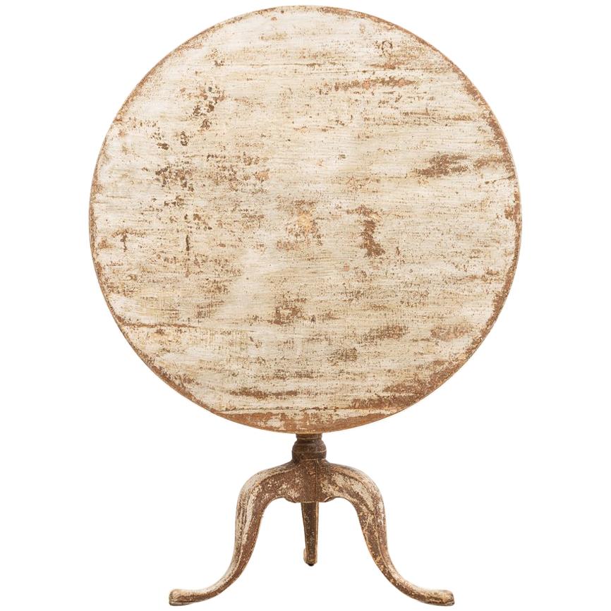 Swedish Gustavian Tilt-Top Table from the 1780s