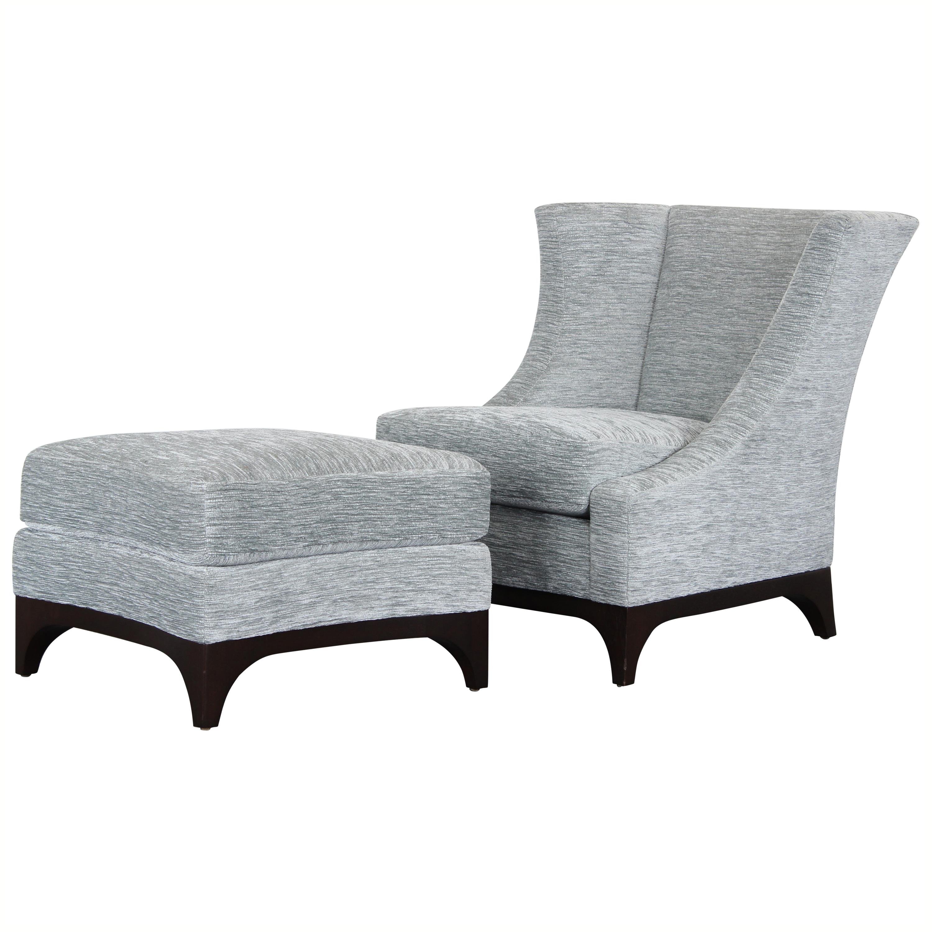 Holly Hunt Chair and Ottoman by John Hutton, 2000s at 1stDibs