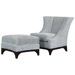 Holly Hunt Chair and Ottoman by John Hutton, 2000s