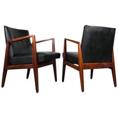 Pair of Classic Occasional Lounge Chairs by Jens Risom