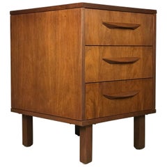 1960s Petite Low Chest in Walnut by Jens Risom