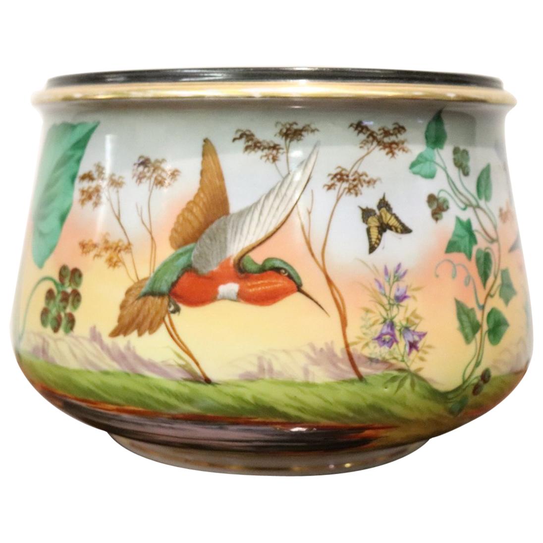 20th Century Art Nouveau Hand Painted Ceramic Vase, 1920s