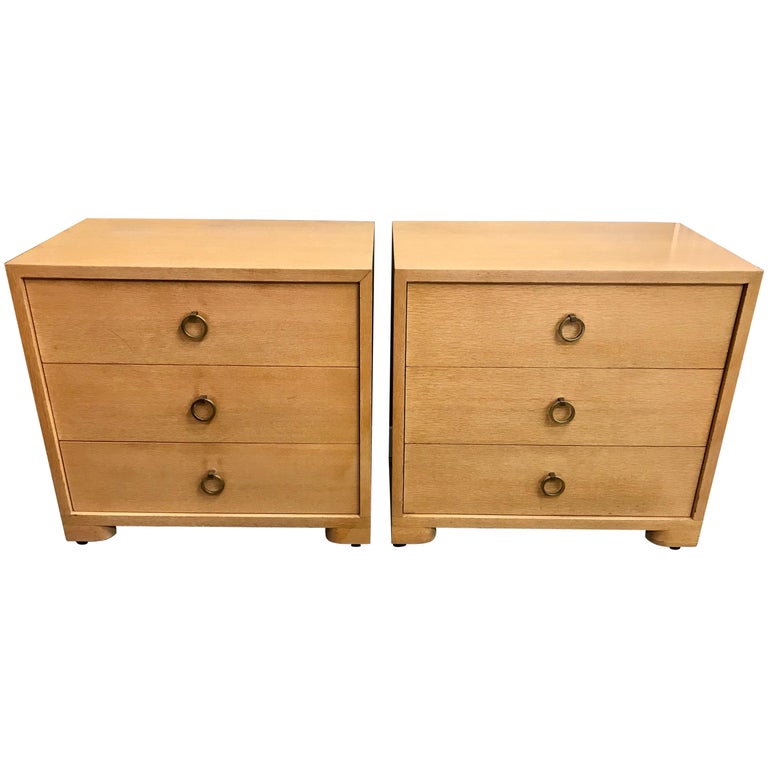 Pair Of Robsjohn Gibbings Mid Century Modern Dressers Chest Of