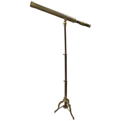 Brass Nautical Gold Telescope on Tripod Stand