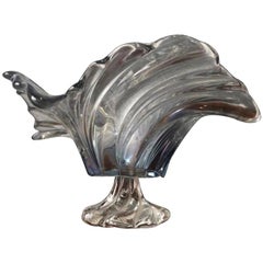 Mid-Century Modern Art Glass Murano Stemmed Vase / Bowl Centrepiece