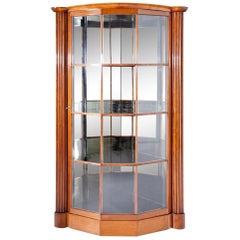 Jugendstil Corner Display Case, Vienna, circa 1920