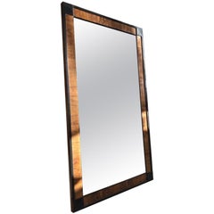 Biedermeier Wall Mirror with Original Walnut Veneer