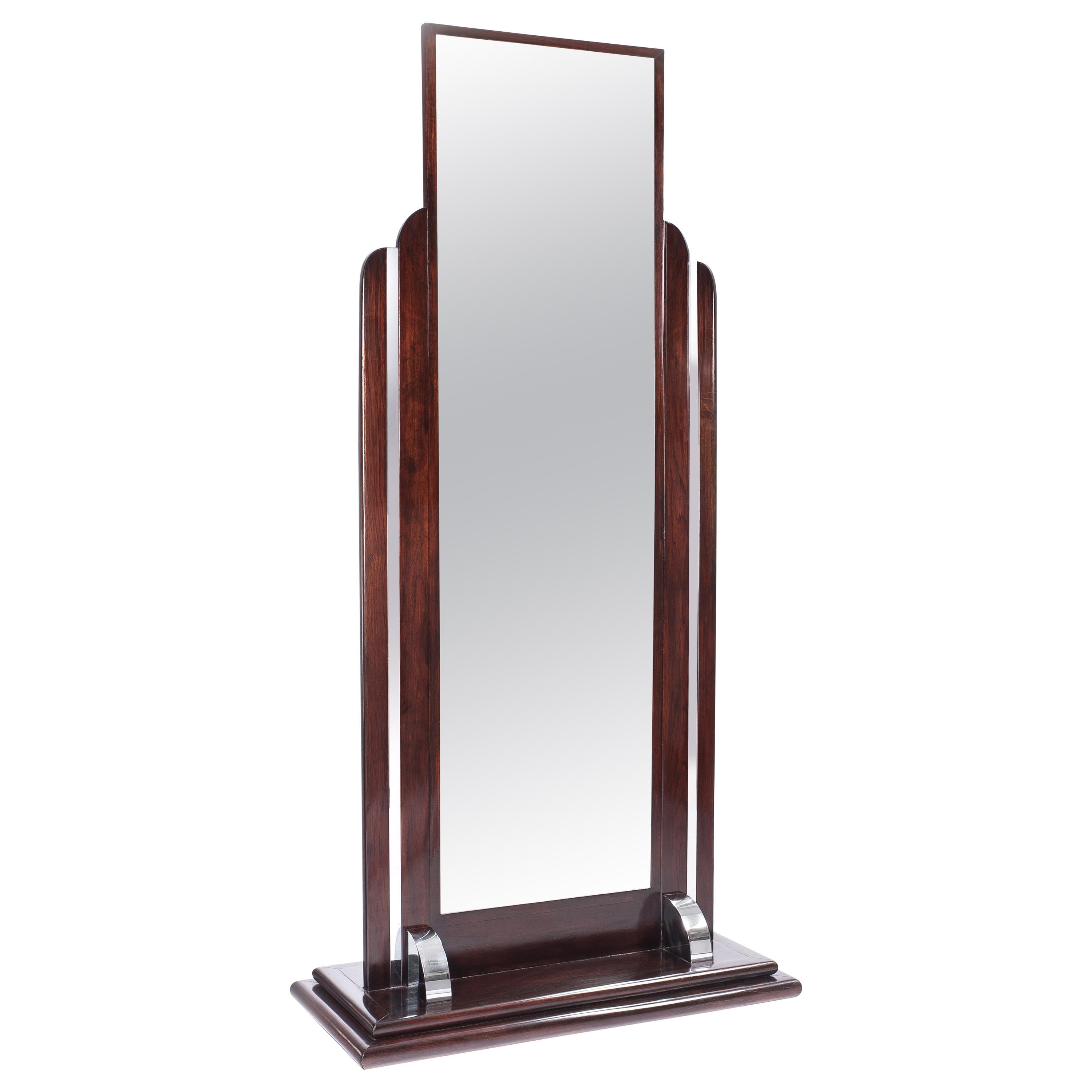 Art Deco Standing Mirror from France, 1930s For Sale at 1stDibs