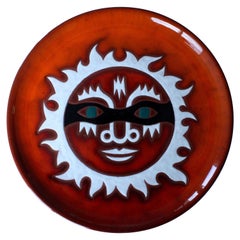 Jean Picart Le Doux, Large 'Soleil' Ceramic Plate, 1960s