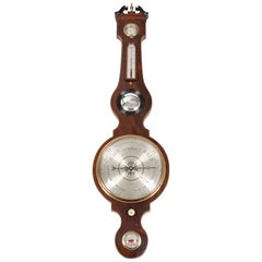 Antique Mahogany Wheel Barometer by Edward Hayward