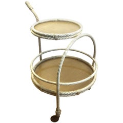 Audoux Minet Rope Drinks Trolley, 1960s