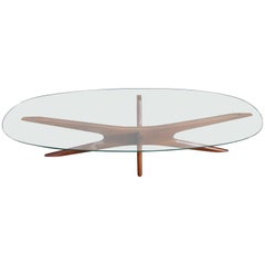 Elongated Sculptural "Jax" Cocktail Table by Adrian Pearsall Mid-Century Modern