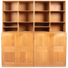 Bookcase in Solid Oak by Mogens Koch