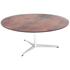 Mesa de centro Arne Jacobsen, Palo de rosa, Fritz Hansen, años 60