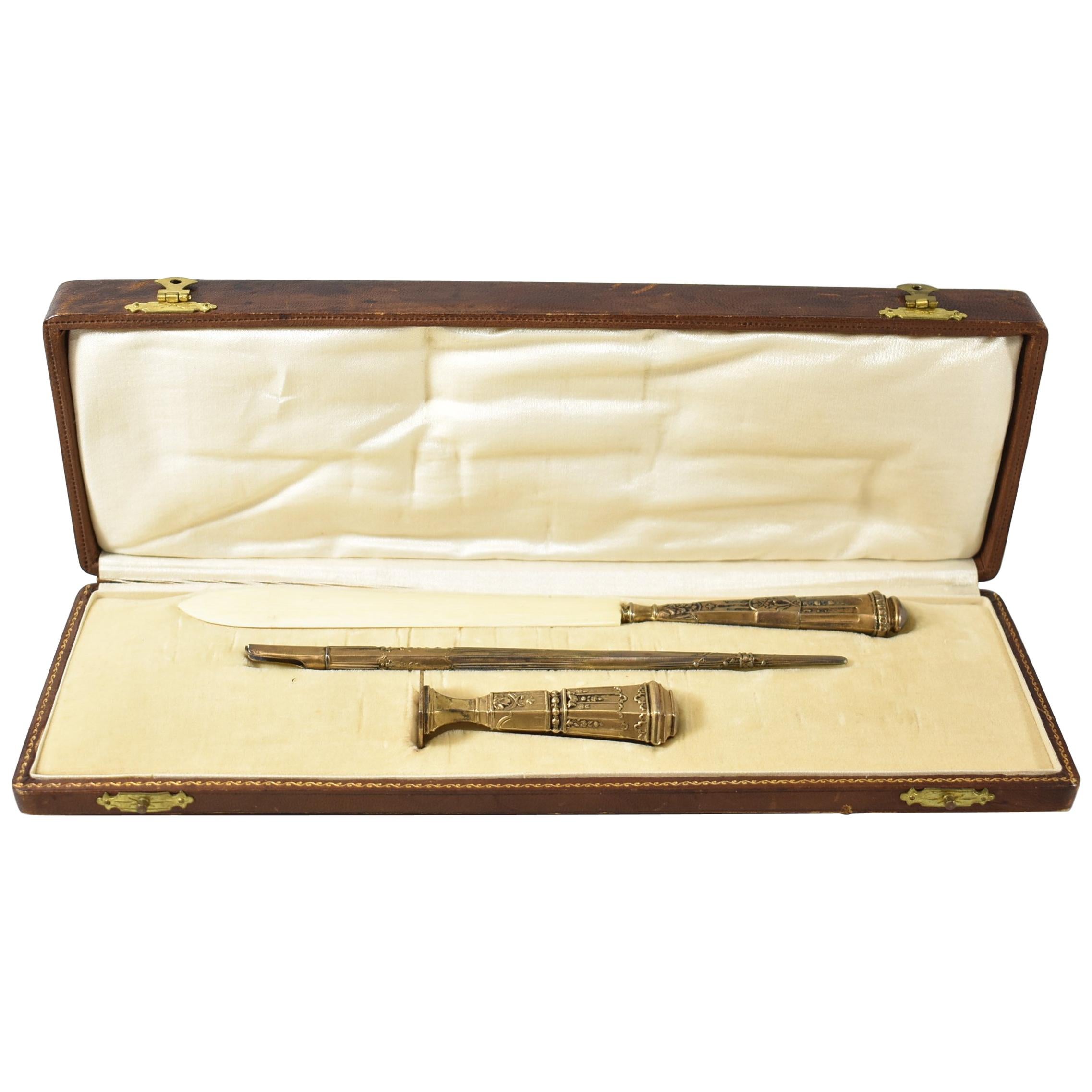 French Empire Boxed Writing Set Made in France