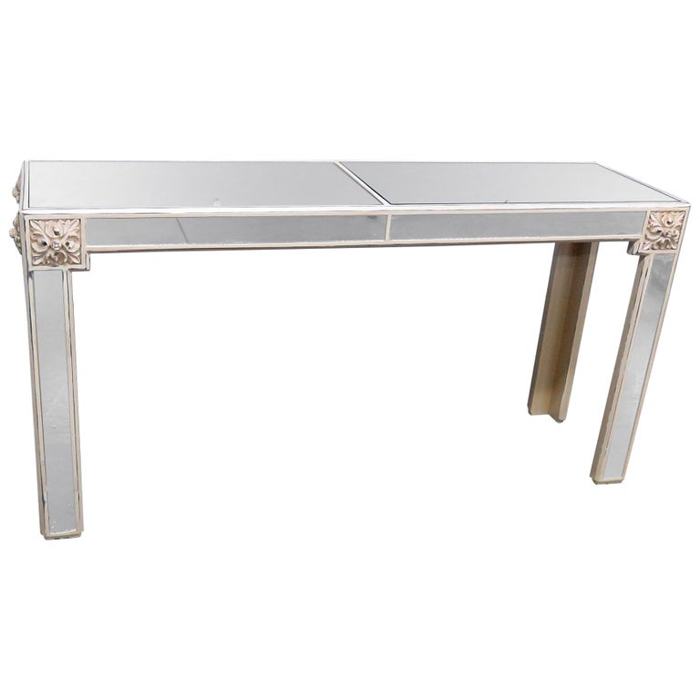 Art Deco Mirrored Console Table