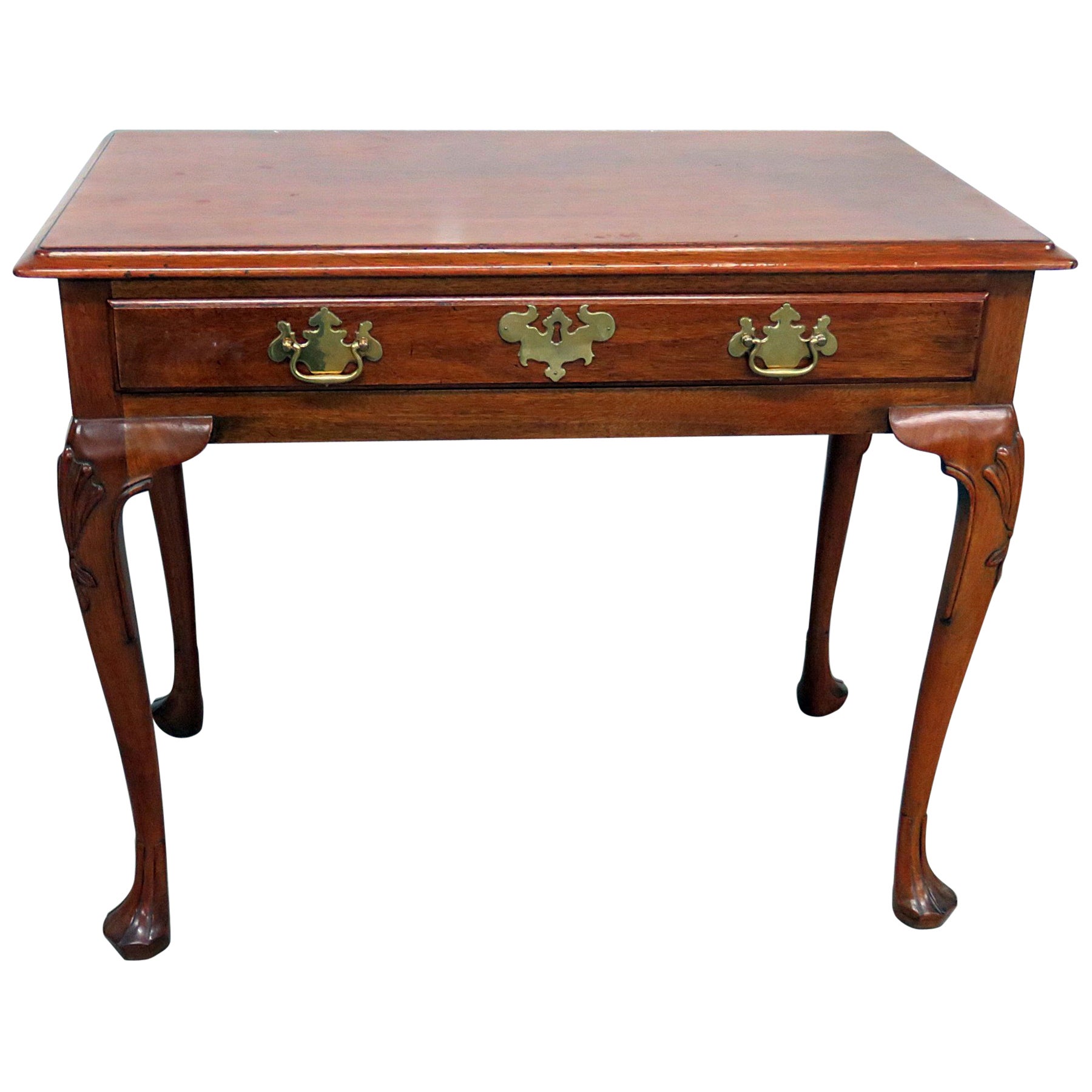 Ethan Allen Court Cherrywood Queen Anne Fall Front Secretary Desk at 1stDibs