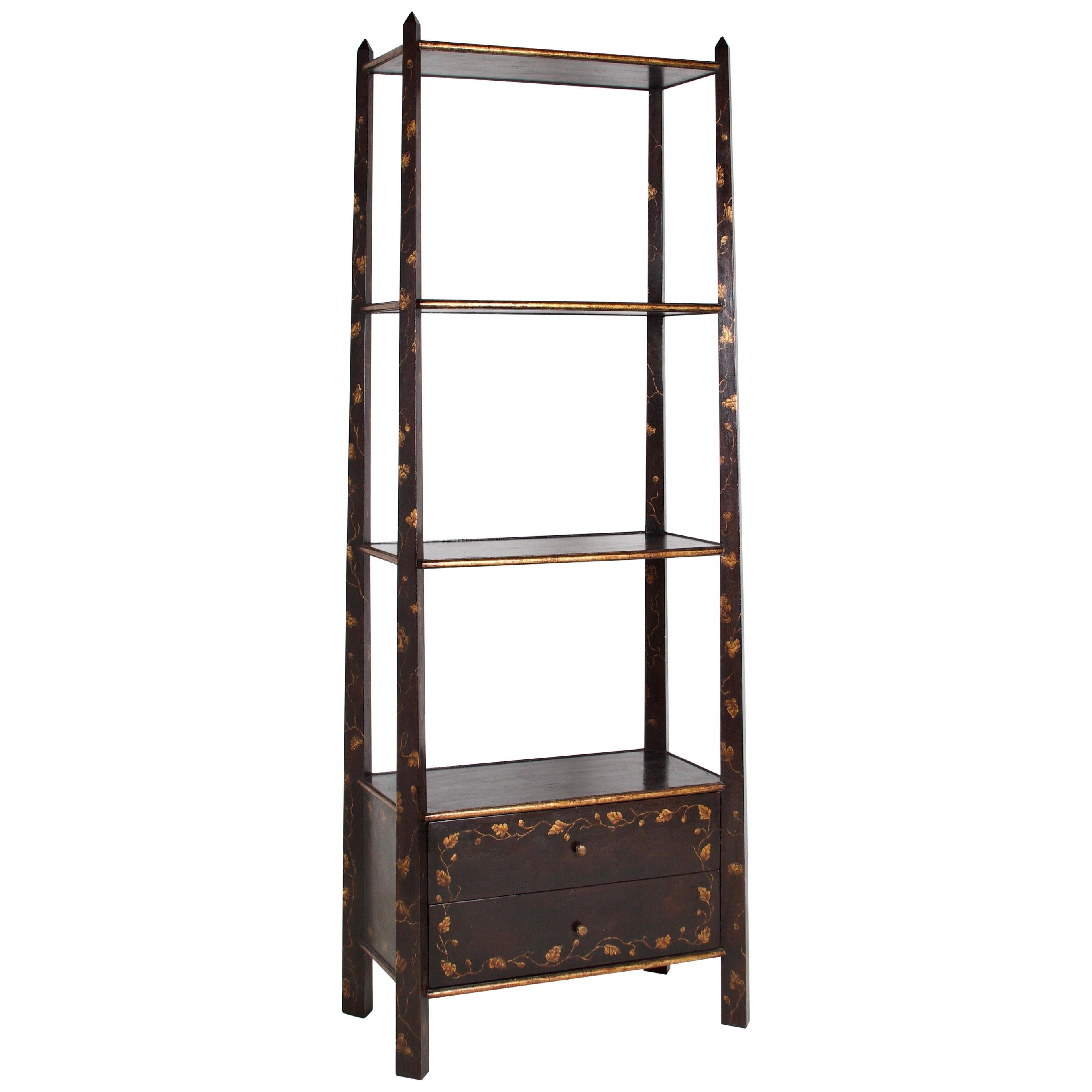 Bookcase/Etagere, by Rose Tarlow, chinoiserie decor.