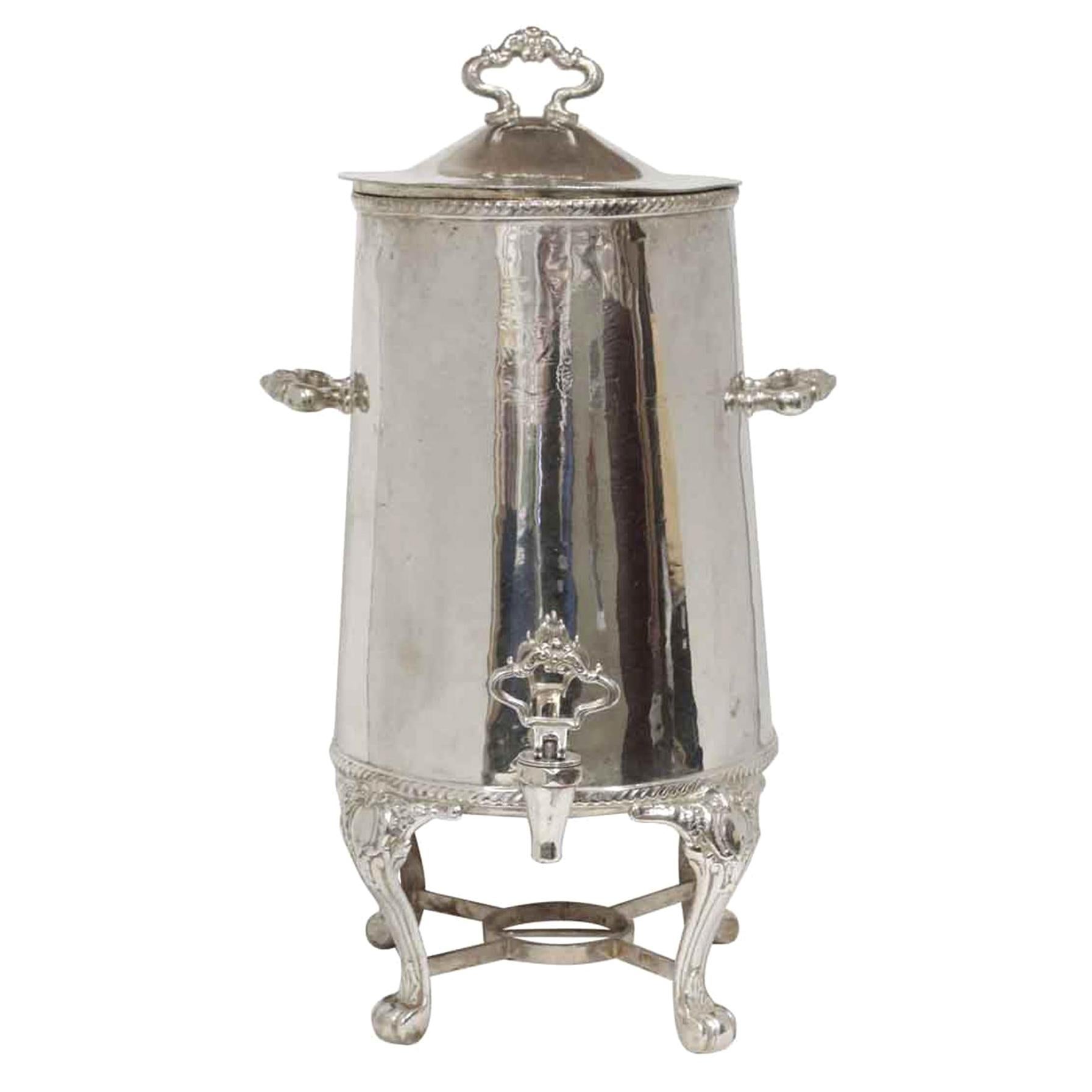1931 NYC Waldorf Astoria Hotel Engraved Coffee Urn For Sale
