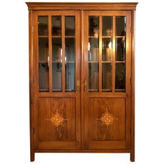 Original Art Nouveau Jugendstil Display Cabinet
