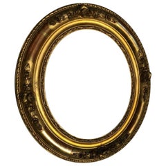 Oval Biedermeier Mirror Frame, Original Florentine Masterpeice