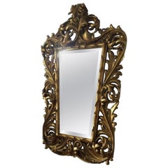 Original Florentine Antique Mirror, Dreamlike Single Piece