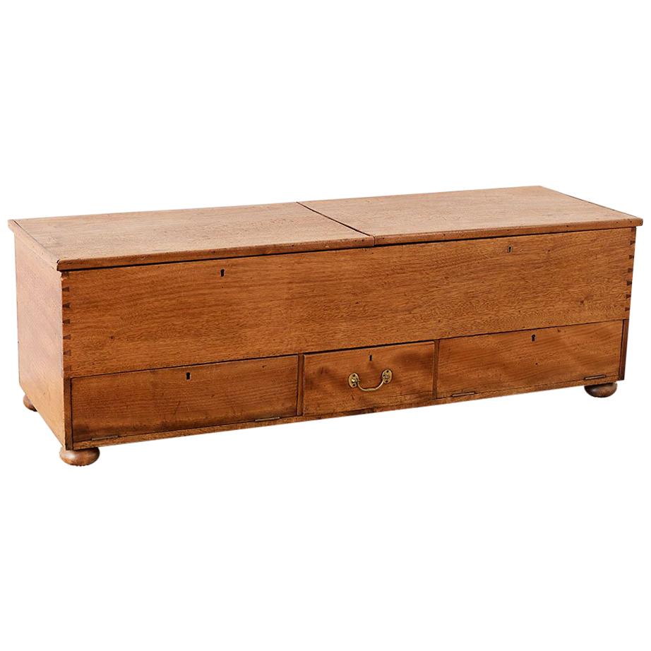 18th Century Mahogany Mule Chest or Blanket Chest