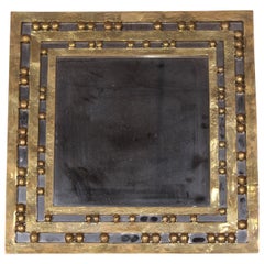 Bronze Square  Luciano Frigerio Mirror