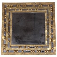 Bronze Square Luciano Frigerio Mirror