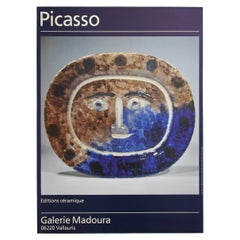 Pablo Picasso Ceramics Exhibition Poster, Galerie Madoura, Vallauris France