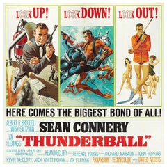 Thunderball US 6 feuilles affiche originale du film:: McGinnis & McCarthy:: 1965