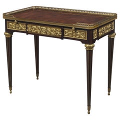 Louis XVI Style Mahogany Gilt Bronze Centre Table by Paul Sormani, circa 1890