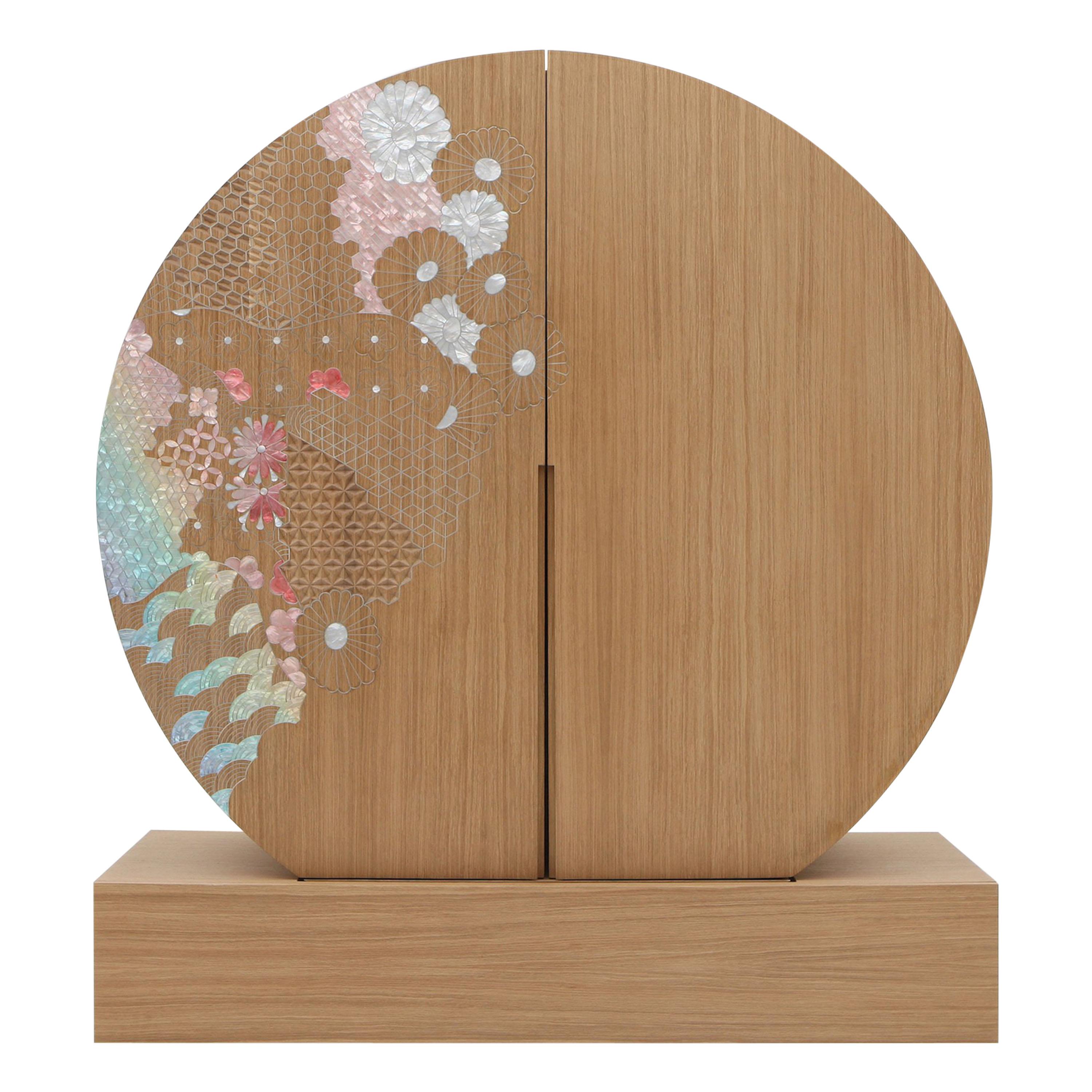 Land of the Rising Sun - Cabinet inspiration by contemporary Japanese aesthetics For Sale