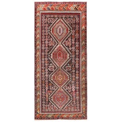 Tribal Collectible Antique Caucasian Shirvan Rug. Size: 5 ft 3 in x 11 ft 5 in