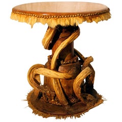 Guru Latex Side Table with Bronze