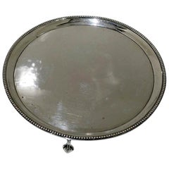 18th Century Antique George III Sterling Silver Salver London1783 Hester Bateman