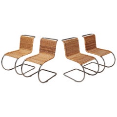 Ludwig Mies van der Rohe Set of Four B42 Weissenhof Chairs by Tecta