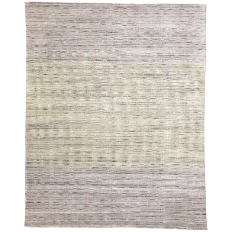 New Transitional Ombre Area Rug With French Country And Cottage