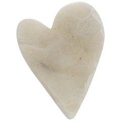 2019 Small Gray Alabaster Heart by Fred M. Briscoe No. 4