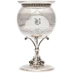 American, Neoclassical Coin Silver Vase by Gorham
