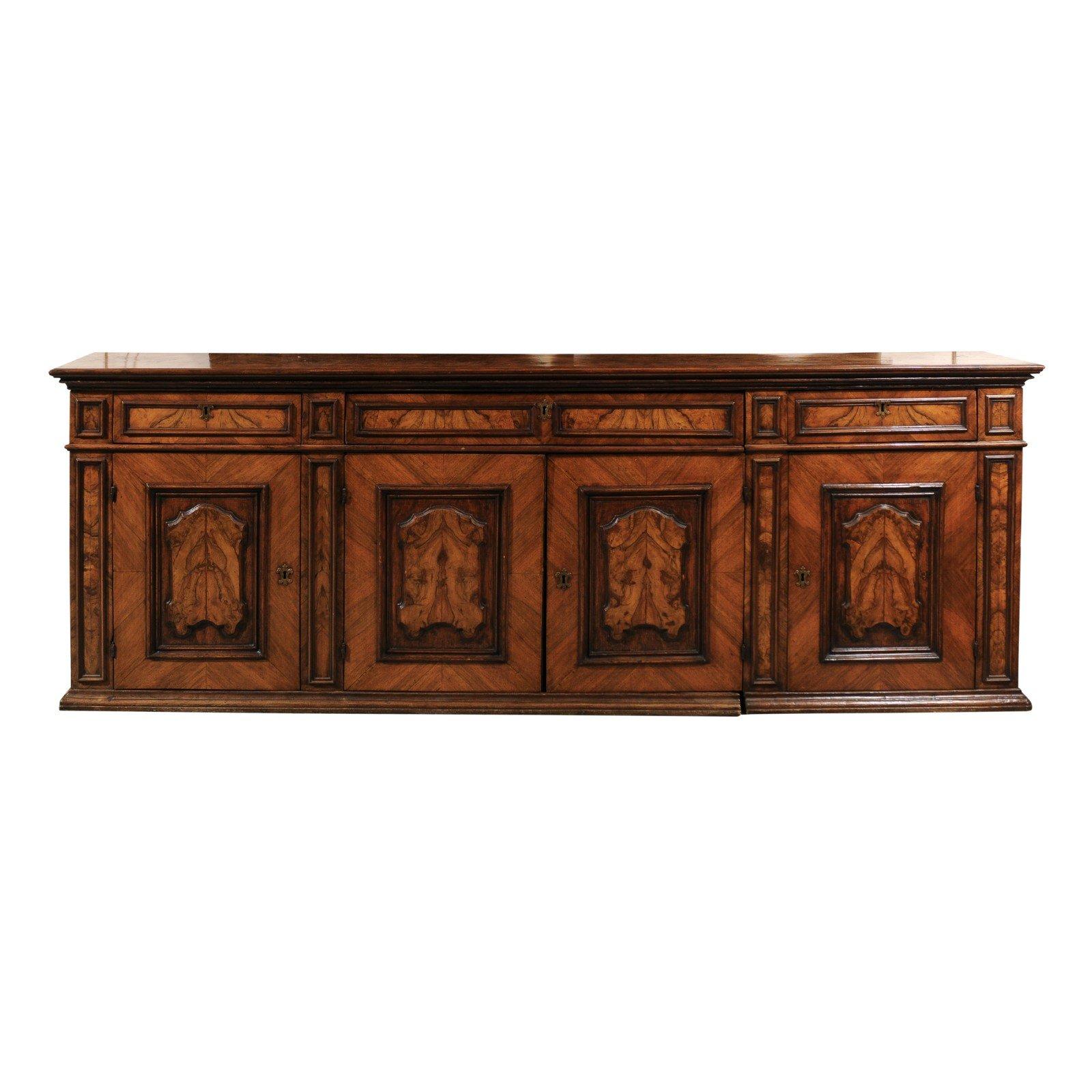 18th Century Italian Walnut Credenza 