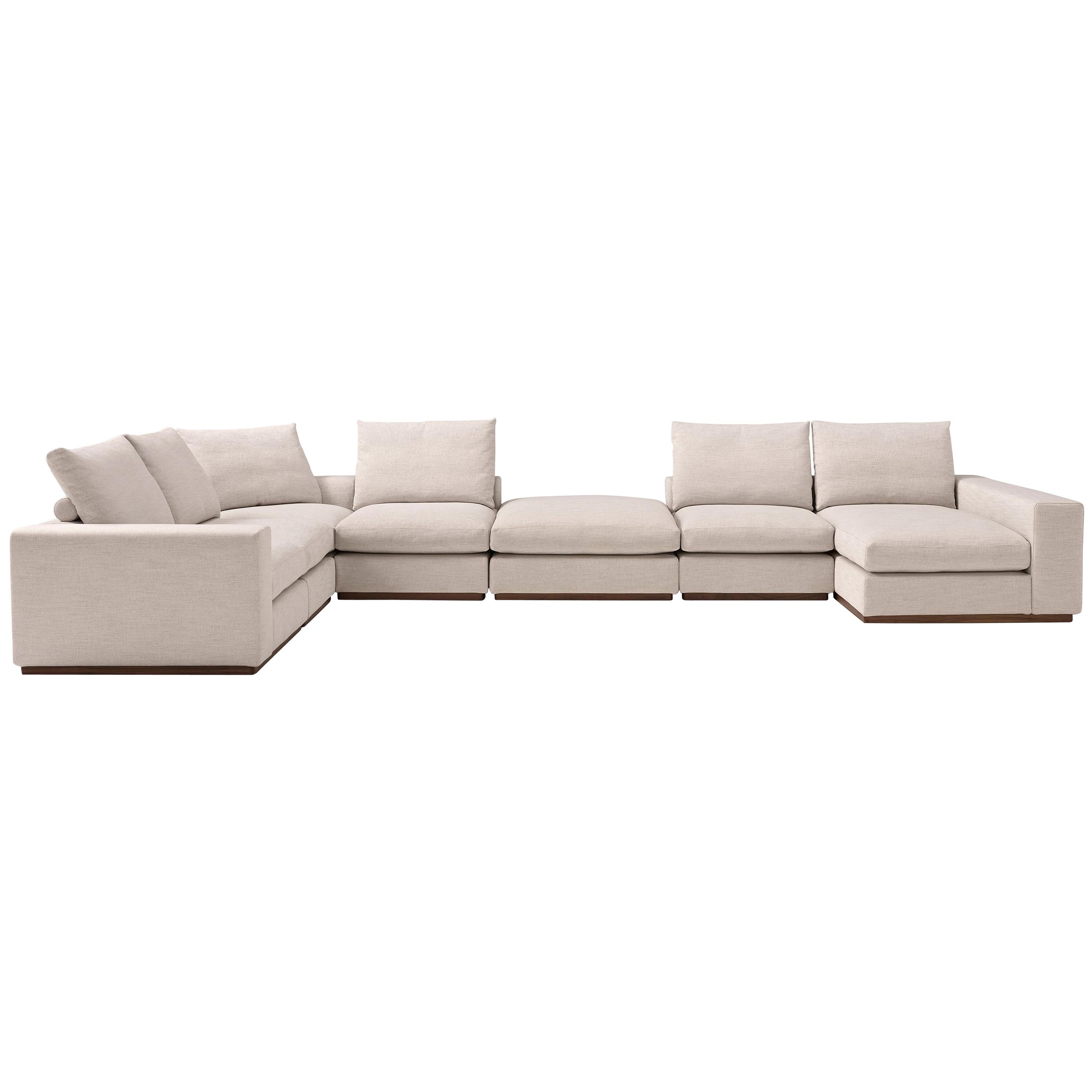 Amura 'Murray' Composition Sofa in Ivory Fabric by Amura 'Lab For Sale