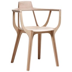 Fauteuil Eutopia en bois Kiri de Francisco Gomez Paz