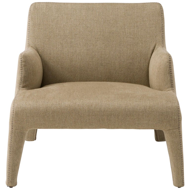 Amura 'Frida' Armchair in Oatmeal Fabric by Maurizio Marconato & Terry Zappa 1