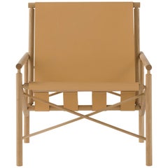 Amura 'Ease' Chair in Light Tan Leather by Gareth Neal