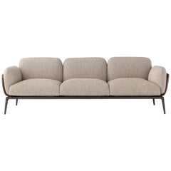 Amura 'Brooklyn' Sofa in Oatmeal and Leather by Stefano Bigi